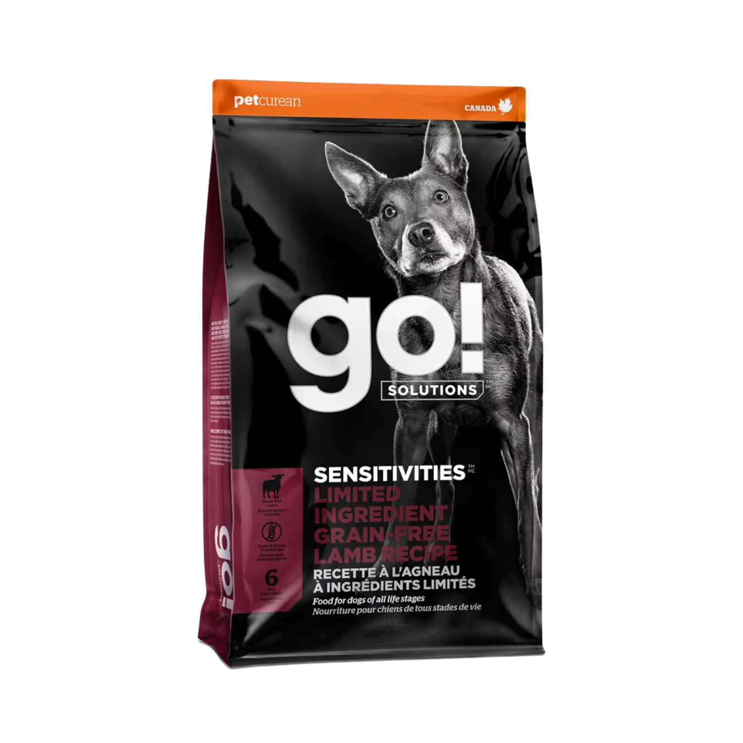 GO! Solutions Sensitivities Limited Ingredient Grain-Free Lamb Recipe, featuring high-quality lamb as the single animal protein source to support dogs with food sensitivities and promote overall well-being