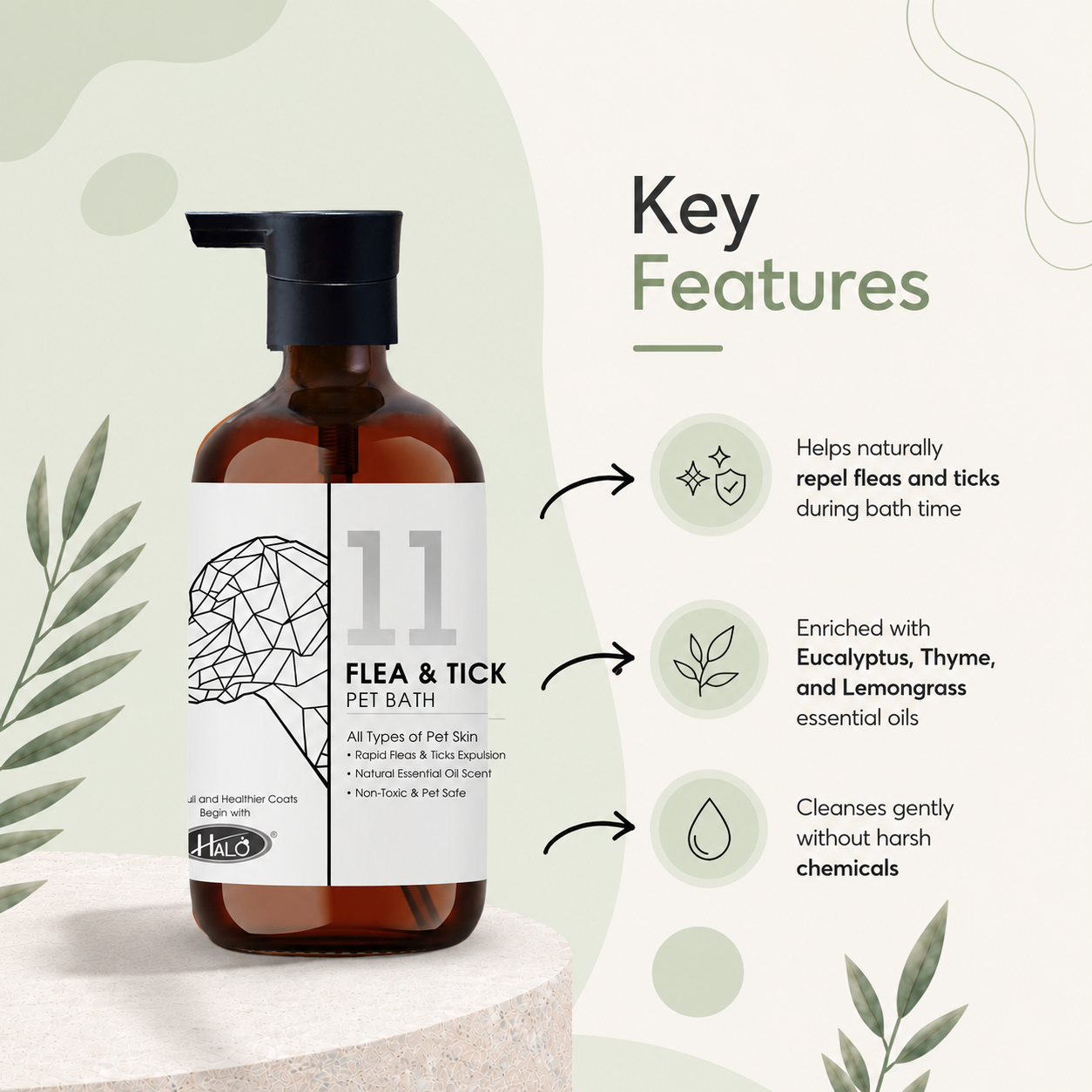 Halo No.11 Flea & Tick Pet Bath