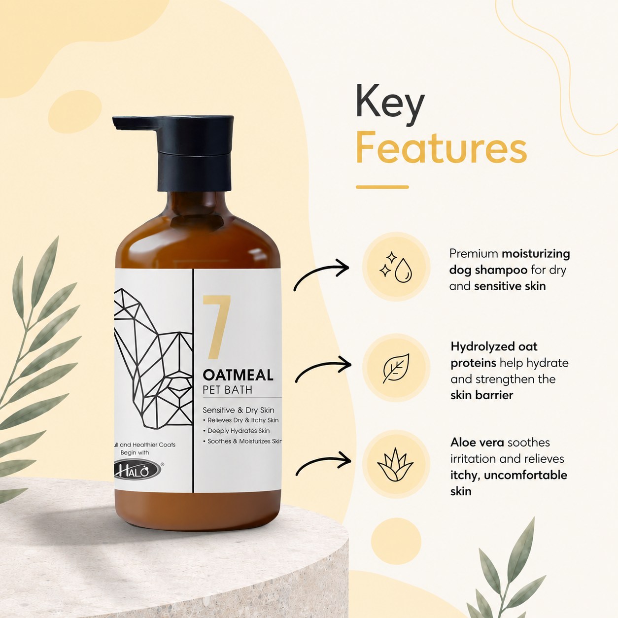 Halo No.7 Oatmeal Pet Bath