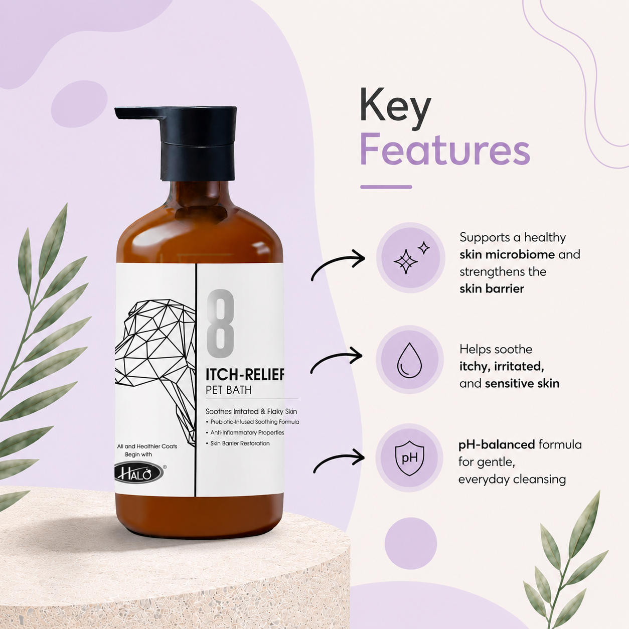 Halo No.8 Itch Relief Pet Bath