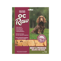 OC Raw Beef & Produce Sliders Freeze-Dried Raw Dog Food