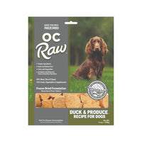 OC Raw Duck & Produce Sliders Freeze-Dried Raw Dog Food