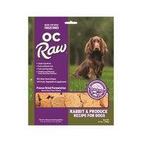 OC Raw Rabbit & Produce Sliders Freeze-Dried Raw Dog Food