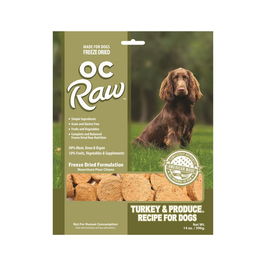 OC Raw Turkey & Produce Sliders Freeze-Dried Raw Dog Food
