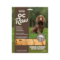 OC Raw Venison & Produce Sliders Freeze-Dried Raw Dog Food