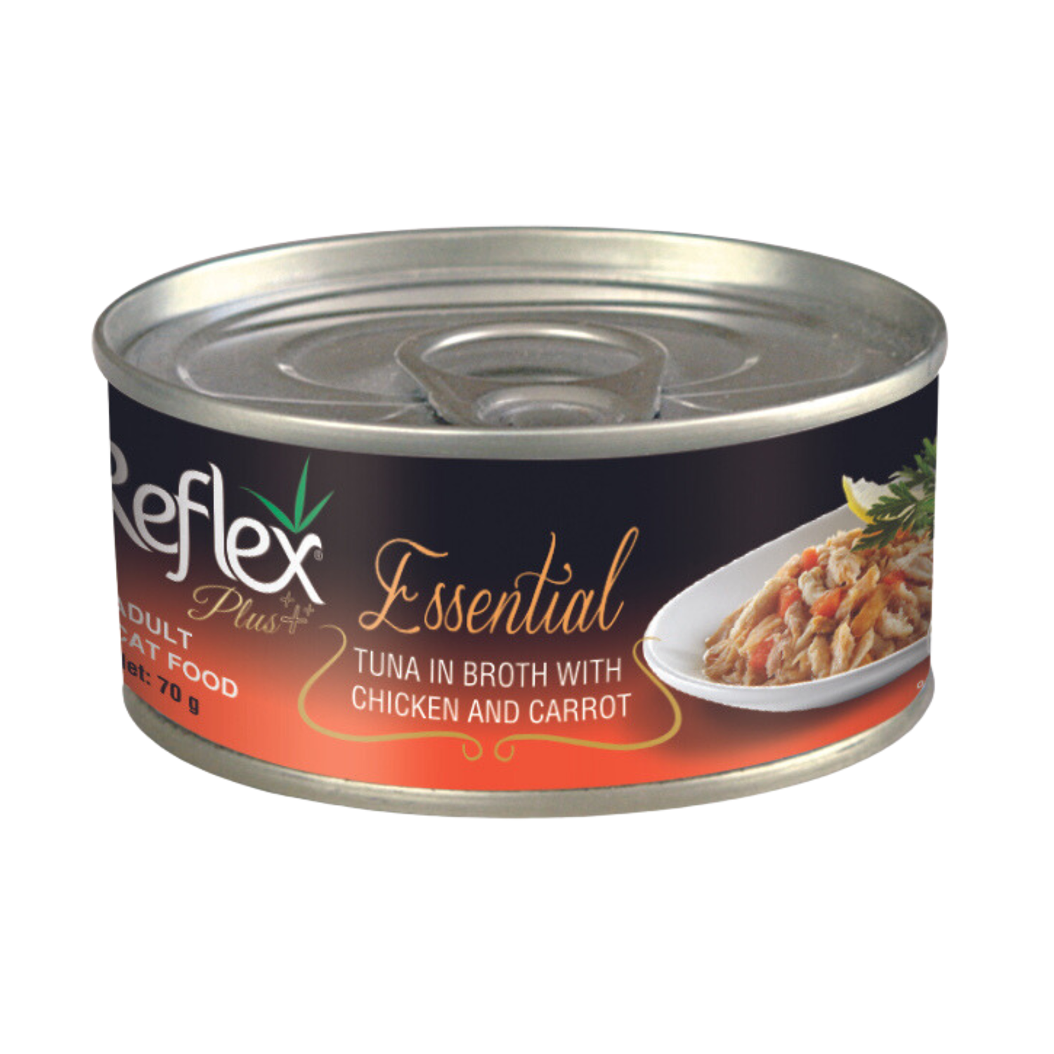 Reflex Plus Essential tuna in broth with chicken and carrot 