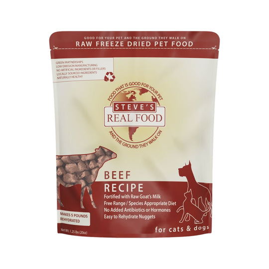Steve's Real Food Beef Freeze-Dried Raw Food For Cats & Dogs