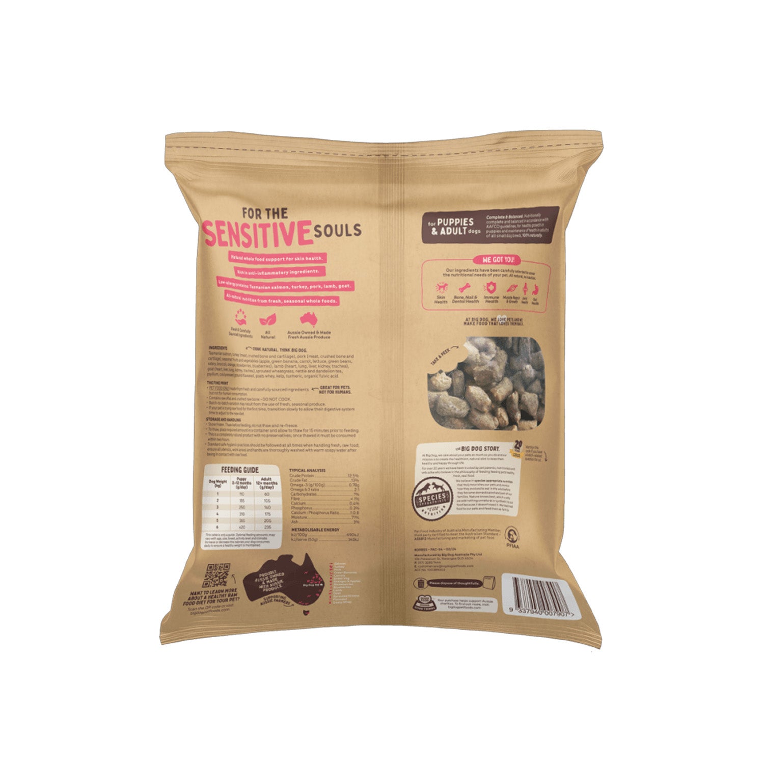 Big Dog Sensitive Skin Raw Bites