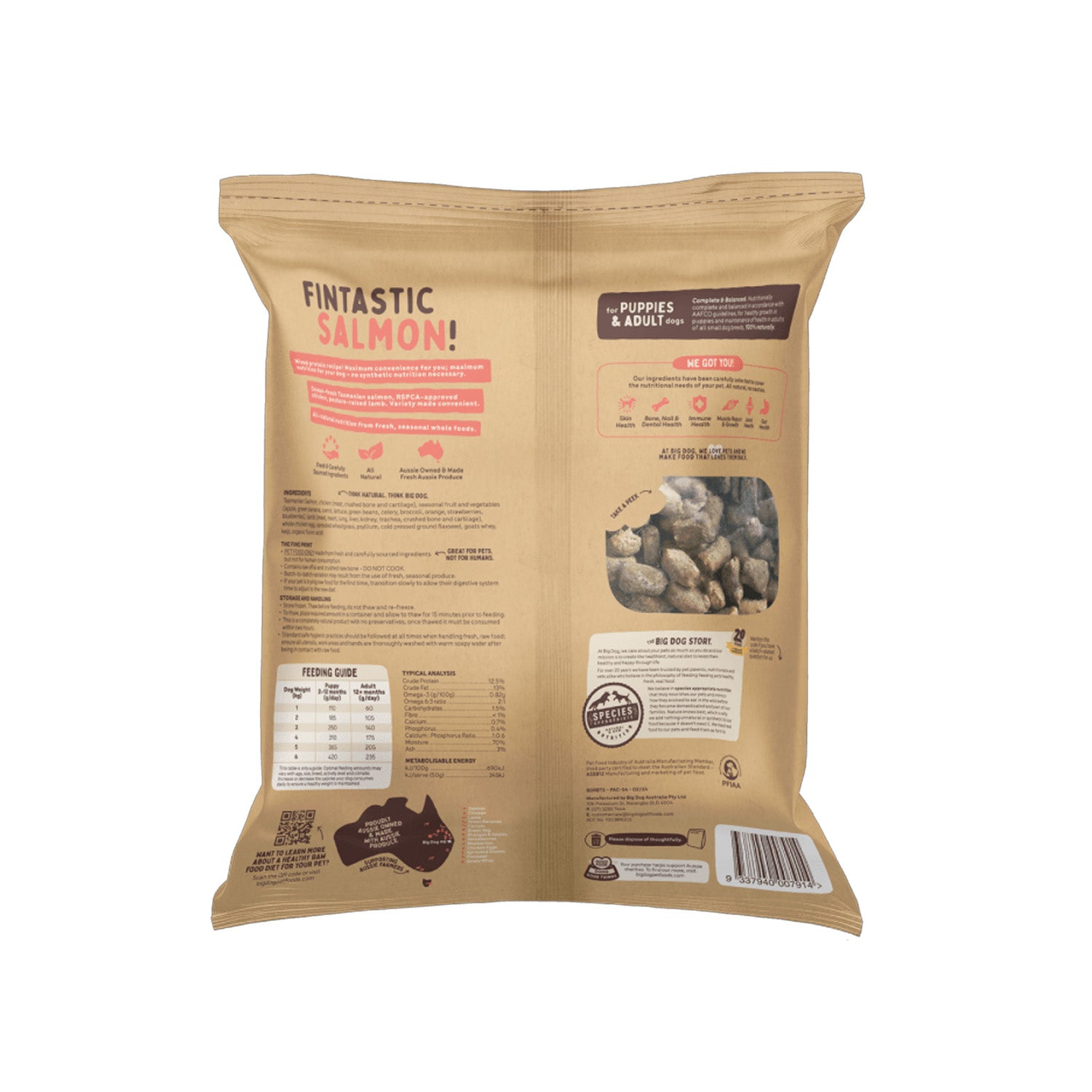 Big Dog Tasmanian Salmon Raw Bites