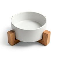 Carno Pet Bowl With Wooden Rack