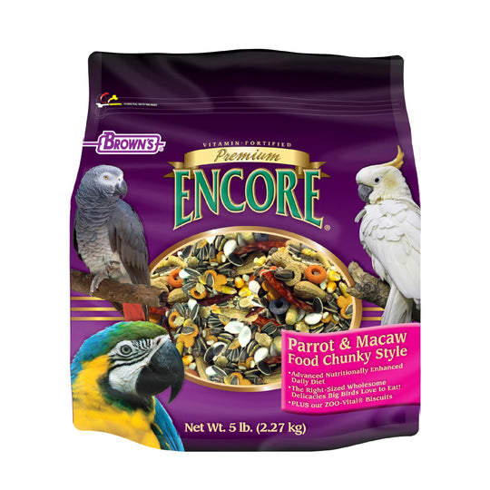 Encore® Premium Big Bites! Chunky Style Parrot & Macaw Food