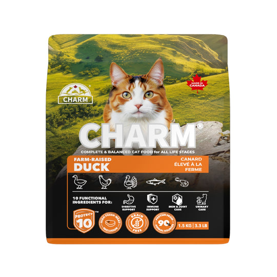 Charm Farm-Raised Duck Dry Cat Food