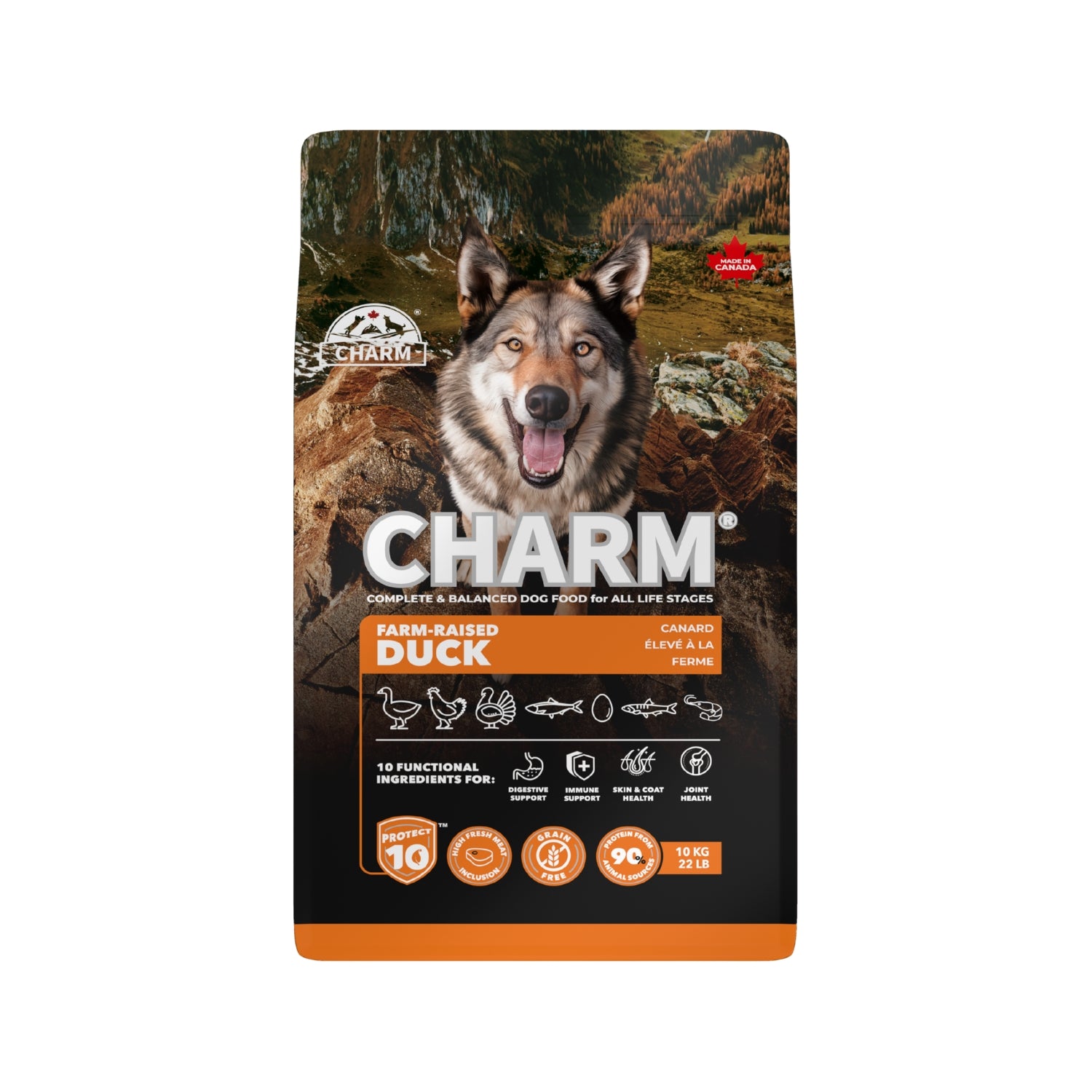 Charm Farm-Raised Duck Dry Dog Food