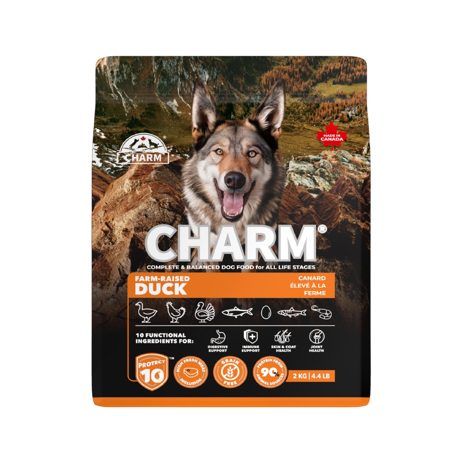 Charm Farm-Raised Duck Dry Dog Food
