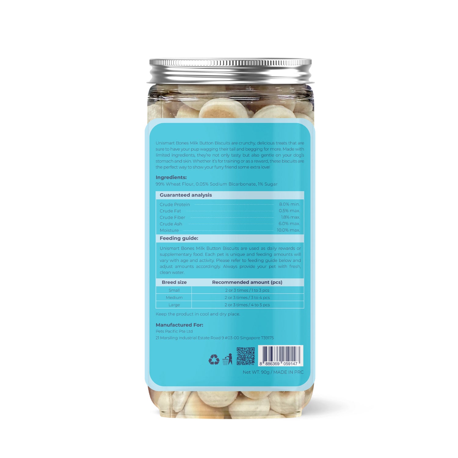 Unismart Bones Milk Button Biscuits