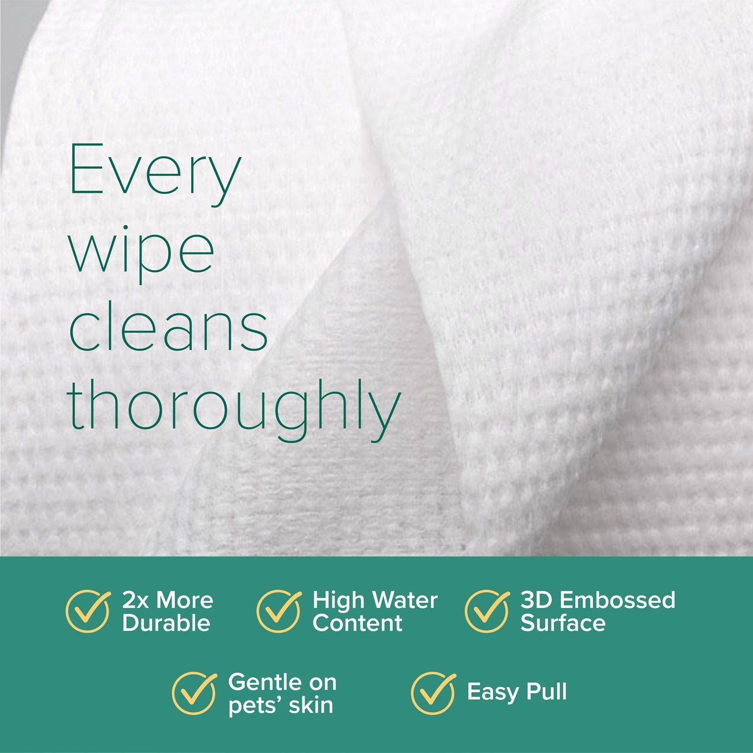 Nurture Pro AG+ Silver Pet Wet Wipes For Cats & Dogs (Lavender)