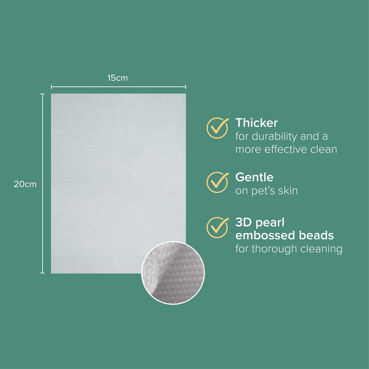 Nurture Pro AG+ Silver Pet Wet Wipes For Cats & Dogs (Lavender)