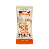 Bronco Peanut Butter Dental Chew Dog Treat