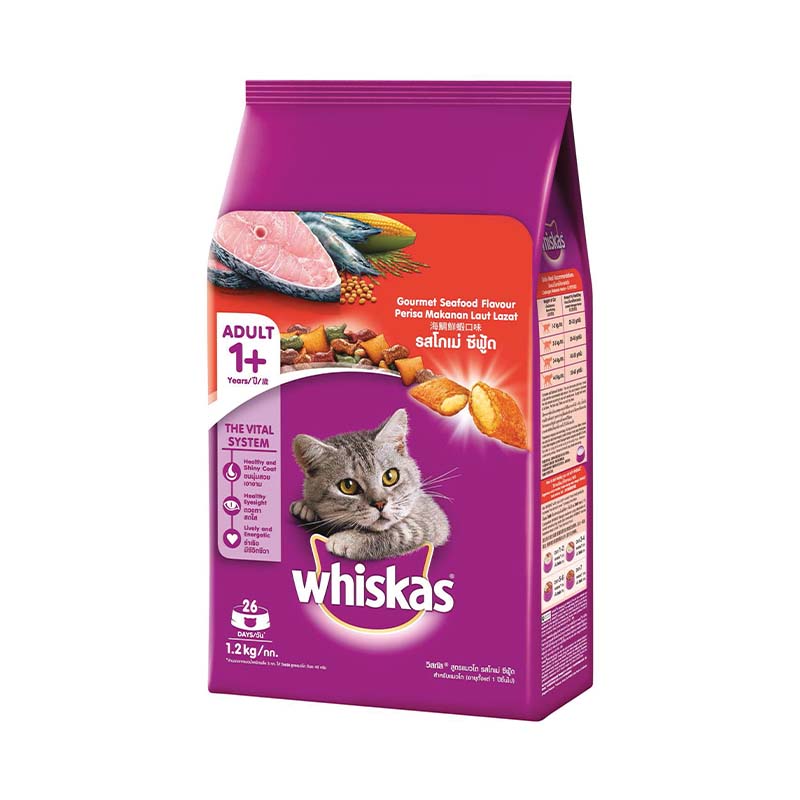 Whiskas Seafood Selections Salmon & Shrimp Dry Cat Food