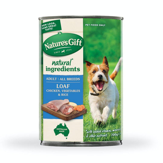 Nature's Gift Loaf Chicken, Vegetables & Rice Canned Dog Food