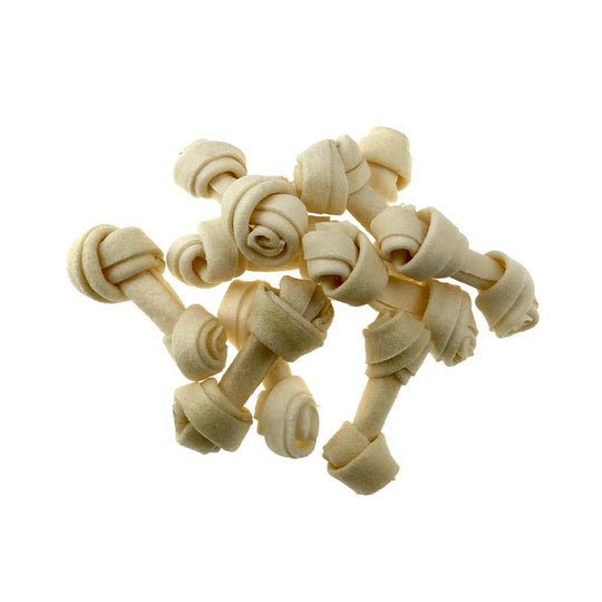 World Pet Milky Knotted Bone 2.5-3'' - 10pcs