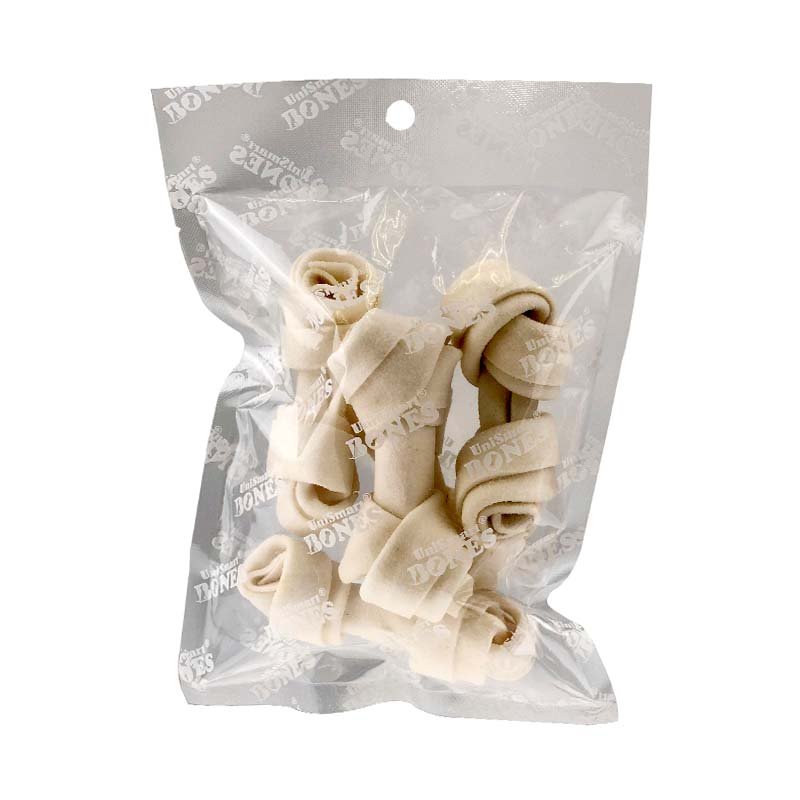 World Pet Milky Knotted Bone 3-3.5'' - 5pcs