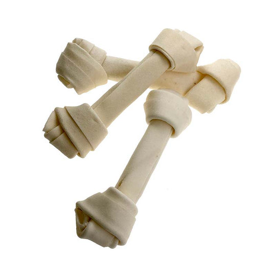 World Pet Milky Knotted Bone 6-6.5'' - 3pcs