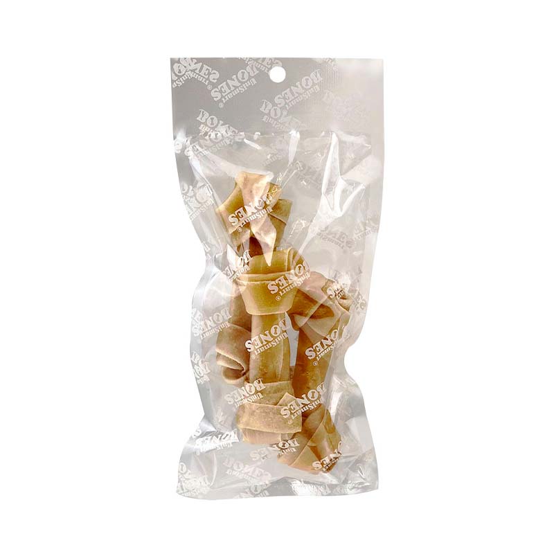 World Pet Natural Knotted Bone 4-4.5''- 3pcs