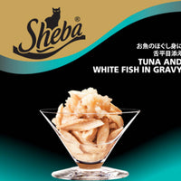Sheba Tuna & White Fish In Gravy Canned Cat Food