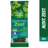 Happi Skippi Dental Chew Zest Mint Dog Treat (4 inch)