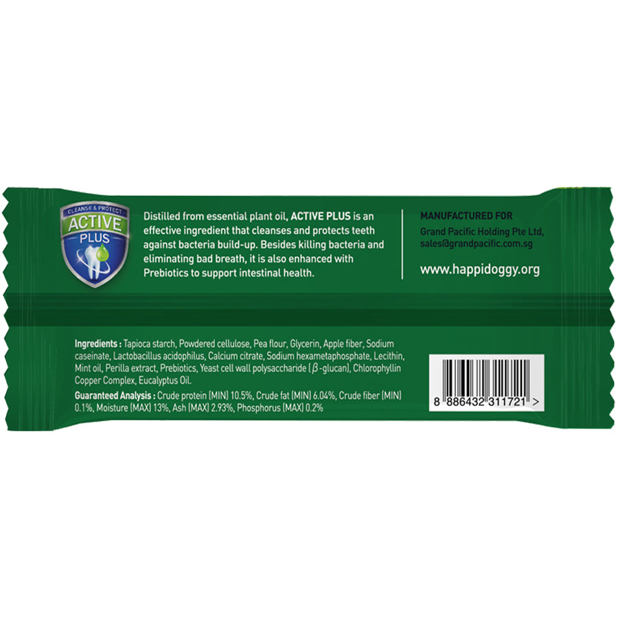 Happi Skippi Dental Chew Zest Mint Dog Treat (4 inch)