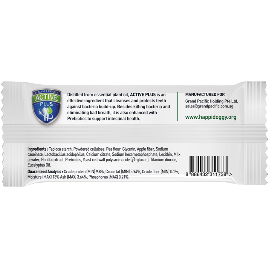 Happy Skippi Dental Chew Zest Milk Dog Treat (4 inch)