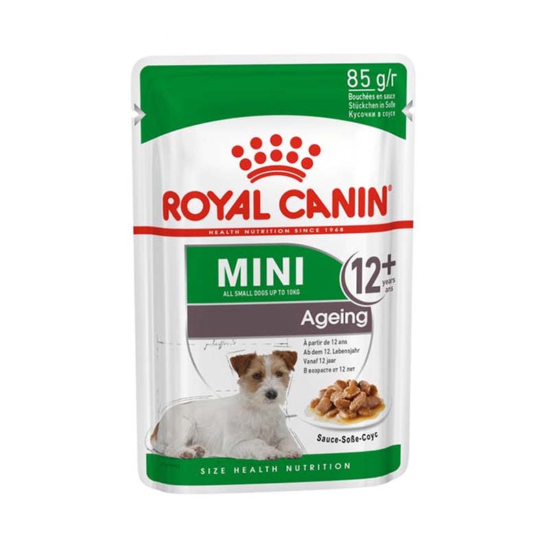 Royal Canin Size Health Nutrition Mini Ageing 12+ Gravy Pouch Dog Food