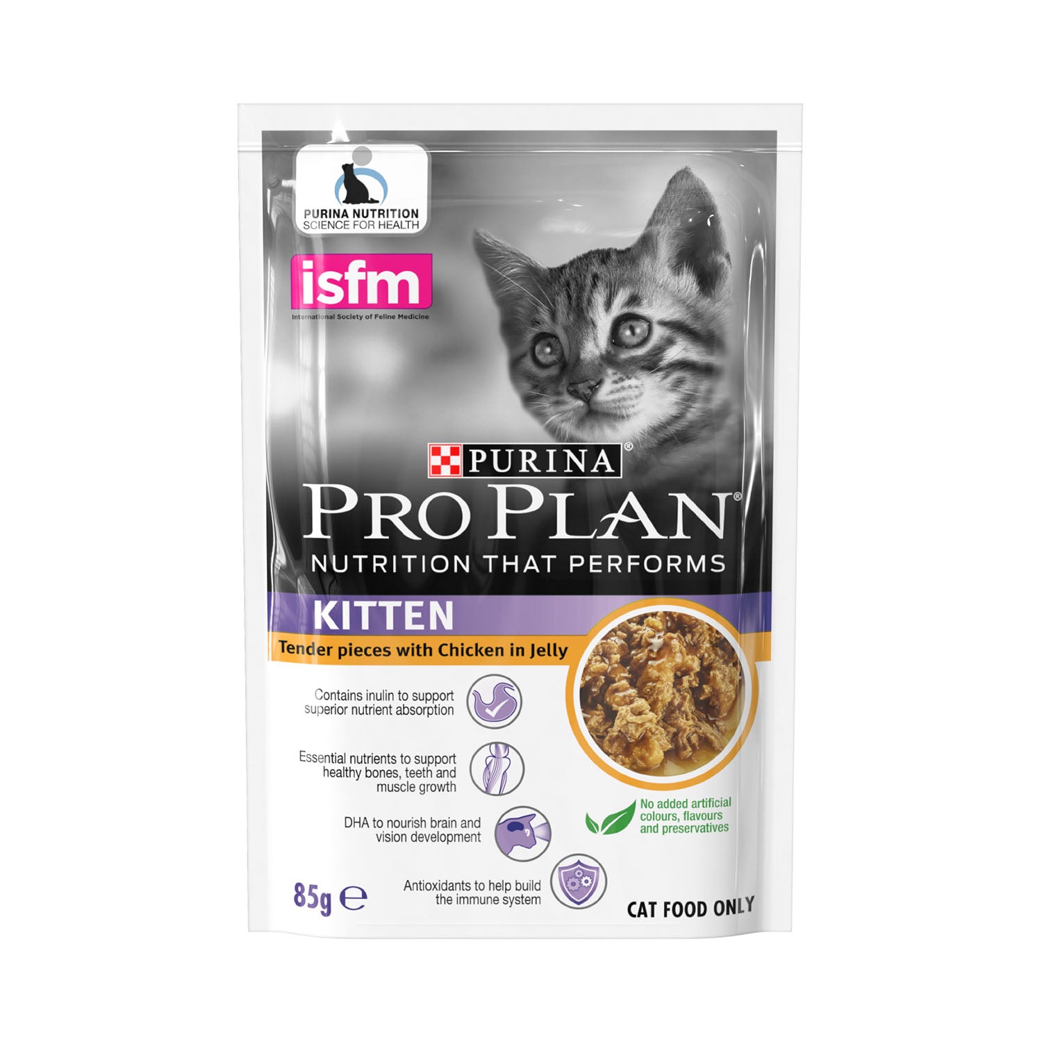 Pro Plan Kitten Tender Pieces With Chicken In Jelly Pouch