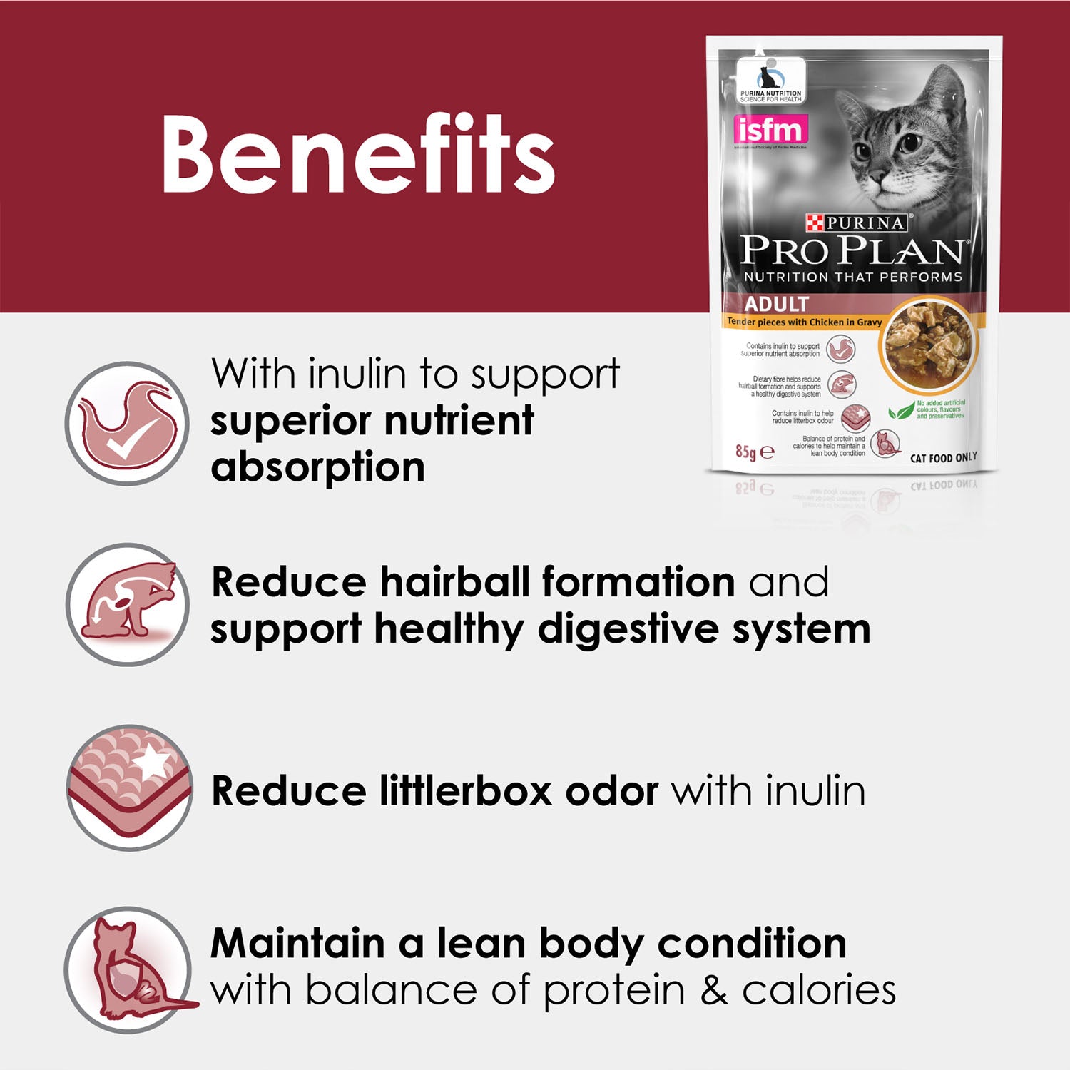 Pro Plan Adult Tender Pieces With Chicken In Gravy Pouch Cat Food