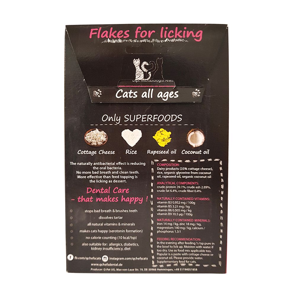 Qchefs Cat Dental Flakes Topper