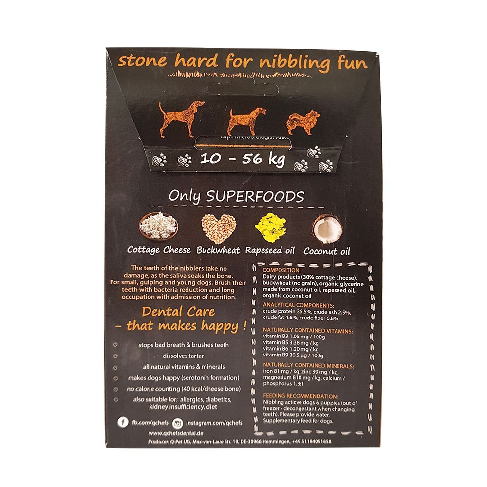 Qchefs Natural Hard Cracker Dog Dental Chew