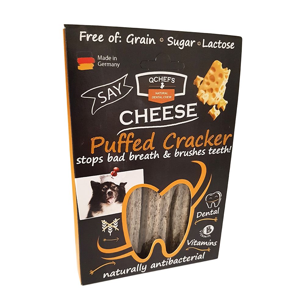 Qchefs Natural Puffed Cracker Dog Dental Chew