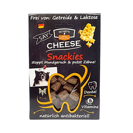 Qchefs Natural Cheese Snackies Dog Dental Chew
