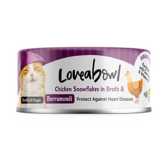 Loveabowl Chicken Snowflakes in Broth with Barramundi