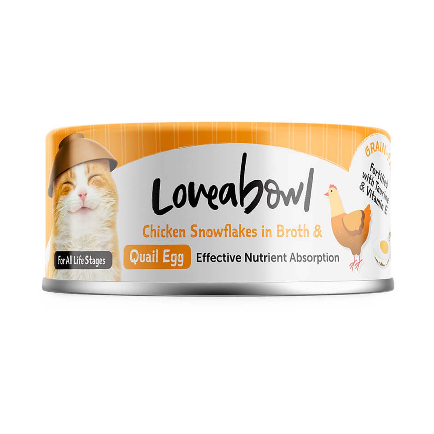 Loveabowl Chicken Snowflakes in Broth with Quail Egg