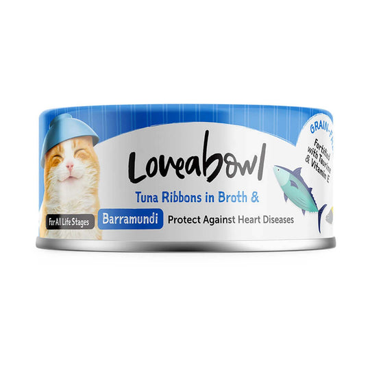 Loveabowl Tuna Ribbons in Broth with Barramundi