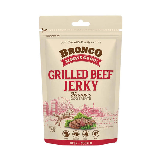 Bronco Grilled Beef Jerky Dog Treat
