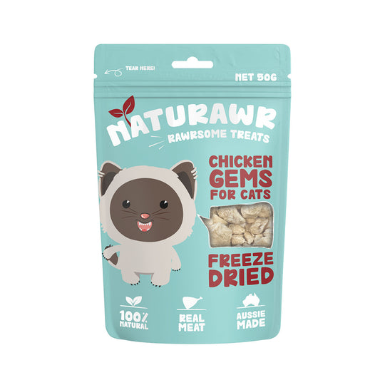 Naturawr Chicken Gems Freeze Dried Cat Treat