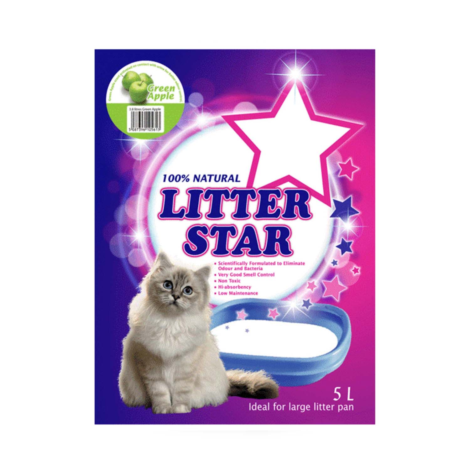 Little Star Crystal Green Apple Scented Cat Litter