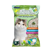 Seedo Natural Corn Flushable Cat Litter