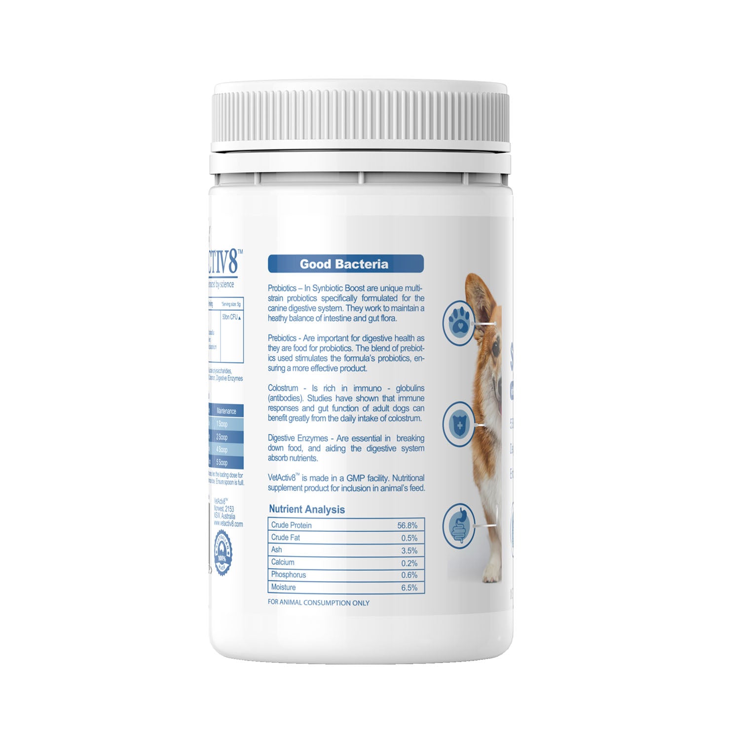 Vetactiv8 Synbiotic Boost Dog Supplement