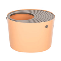 Iris Top Entry Cat Litter Box With Scoop (Orange)