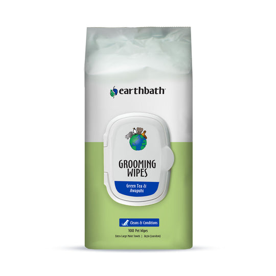 Earthbath Green Tea & Awapuhi Plant-based Grooming Wipes