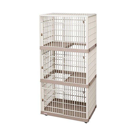 Iris 3-tier Cat Cage 813 (Beige)